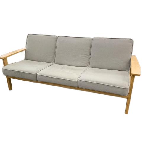 無印良品 (ムジルシリョウヒン) 3人掛けソファー グレー ファブリック