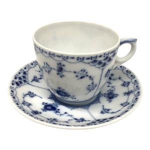 ROYAL COPENHAGEN (ロイヤル・コペンハーゲン) カップ&ソーサー ブルーフルーテッド・ハーフレース