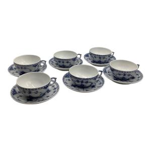 ROYAL COPENHAGEN (ロイヤル・コペンハーゲン) カップ&ソーサー 081 ブルーフルーテッド・ハーフレース