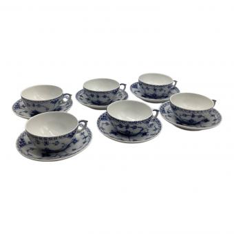 ROYAL COPENHAGEN (ロイヤル・コペンハーゲン) カップ&ソーサー 081 ブルーフルーテッド・ハーフレース