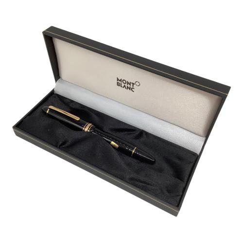 MONTBLANC (モンブラン) 万年筆 ブラック F マイスターシュテュック ペン先：14K