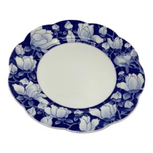 深川製磁 (フカガワセイジ) ミート皿 花鳥外濃