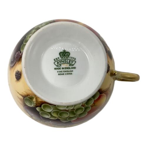 Aynsley (エインズレイ) カップ&ソーサー 金縁 オーチャードゴールド フルーツ