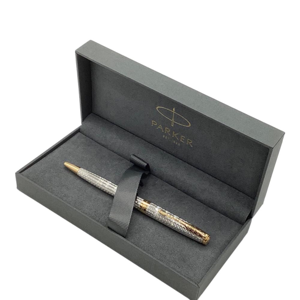 ❣️美品❣️PARKER パーカー　ソネットプレミアムボー ルペン　シルバー装飾付き PARKER (パーカー) ボールペン シルバー ソネット プレミアム シルバー
