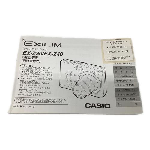 CASIO(カシオ） コンパクトデジタルカメラ EX-Z40｜トレファクONLINE