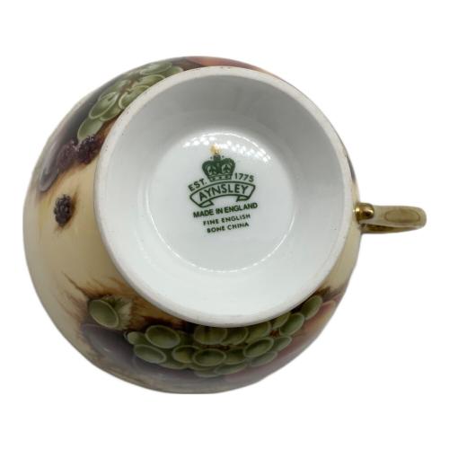 Aynsley (エインズレイ) カップ&ソーサー 金縁 オーチャードゴールド フルーツ