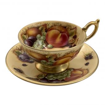 Aynsley (エインズレイ) カップ&ソーサー 金縁 オーチャードゴールド フルーツ