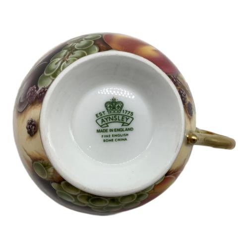 Aynsley (エインズレイ) カップ&ソーサー 金縁 オーチャードゴールド フルーツ