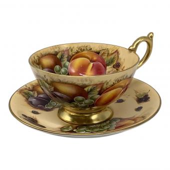 Aynsley (エインズレイ) カップ&ソーサー 金縁 オーチャードゴールド フルーツ