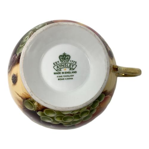 Aynsley (エインズレイ) カップ&ソーサー 金縁 オーチャードゴールド フルーツ