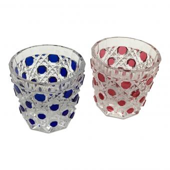 籠目色被クリスタル 懐石杯揃