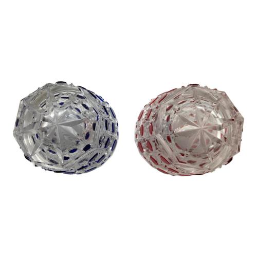 籠目色被クリスタル 懐石杯揃