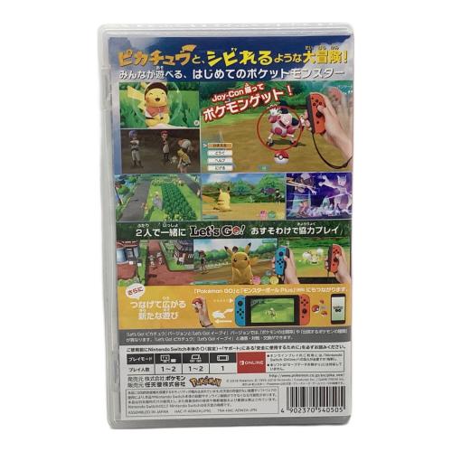 ポケットモンスター Let’s Go！ ピカチュウ/Switch/HACPADW2A/A 全年齢対象 ゲームソフト CERO A (全年齢対象)