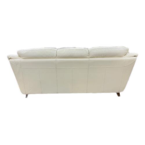 IDC (アイディーシー) 本革 3人掛けソファー 49 ホワイト