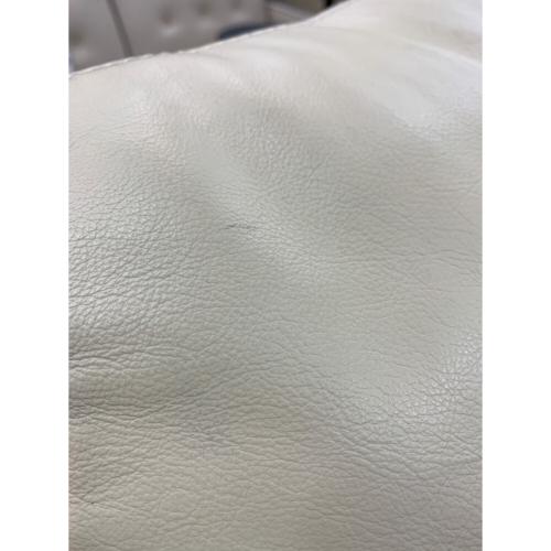 IDC (アイディーシー) 本革 3人掛けソファー 49 ホワイト