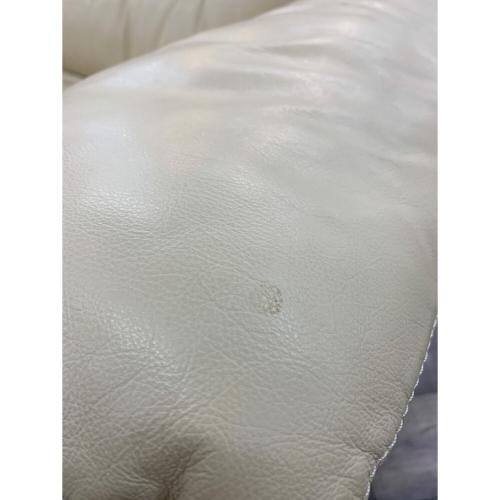 IDC (アイディーシー) 本革 3人掛けソファー 49 ホワイト