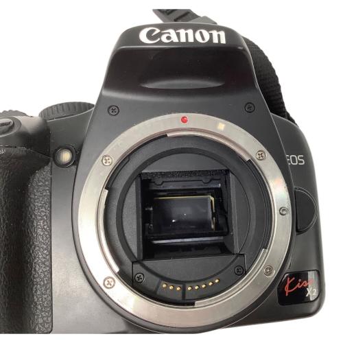 CANON (キャノン) デジタル一眼レフカメラ DS126181 EOS Kiss X2 ※レンズ内ホコリ・本体キズ・ストラップダメージ有