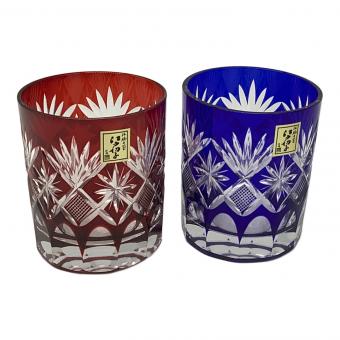 田島硝子 (タジマガラス) 江戸切子 TG98-103-2 星切子 ペアロックグラス