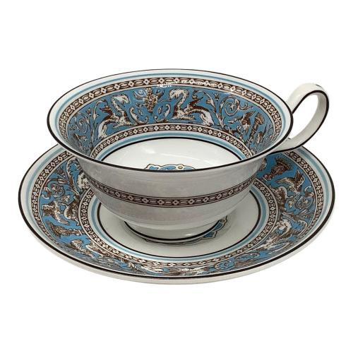 Wedgwood (ウェッジウッド) カップ&ソーサー フロレンティーン・ターコイズ