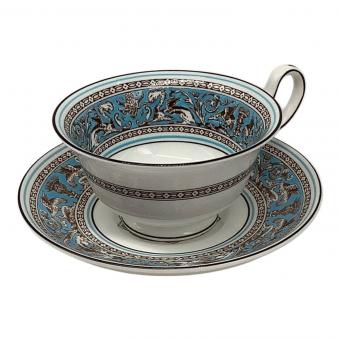 Wedgwood (ウェッジウッド) カップ&ソーサー フロレンティーン・ターコイズ