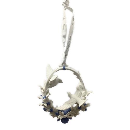 Wedgwood (ウェッジウッド) オーナメント 2022年 鳥とリースの装飾
