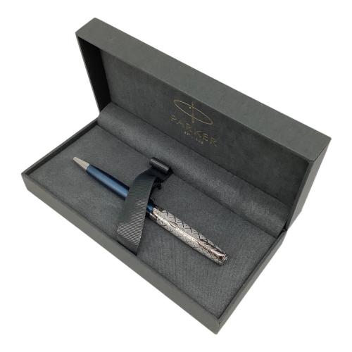 PARKER (パーカー) M 中字 ボールペン 2119649 メタル&ブルー ソネット プレミアム