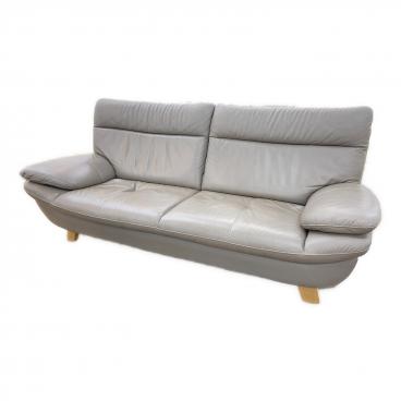 karimoku (カリモク) 3人掛けソファー ベージュ レザー Chitano Z181