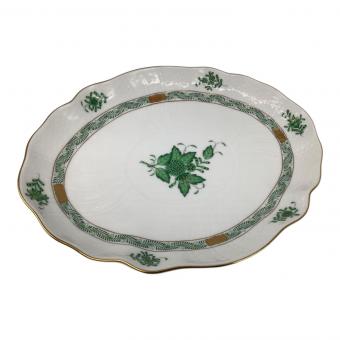 Herend (ヘレンド) オーバルプレート アポニーグリーン