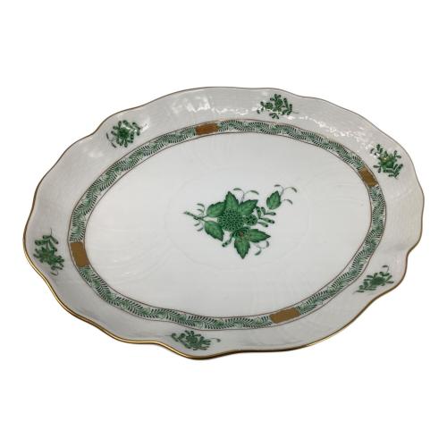 Herend (ヘレンド) オーバルプレート アポニーグリーン