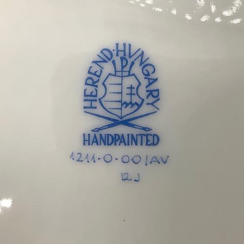 Herend (ヘレンド) オーバルプレート アポニーグリーン