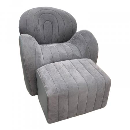 【送料無料】Style Sofa WL（一人掛け）オットマン付き グレー STYLE (スタイル) 1人掛けソファー Style Sofa WL (One-Seater) 専用