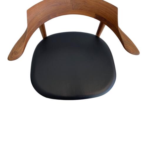 kitani (キタニ) アームチェアー IE-01 ブラウン×ブラック IEダイニングシリーズ