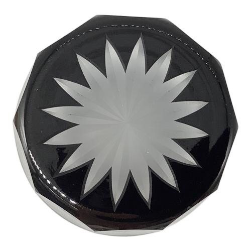 江戸切子 (エドキリコ) 切子 太武朗 花菱紋 フリーカップ 黒