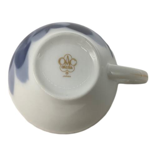 大倉陶園 (オオクラトウエン) カップ&ソーサー ブルーローズ(8011)