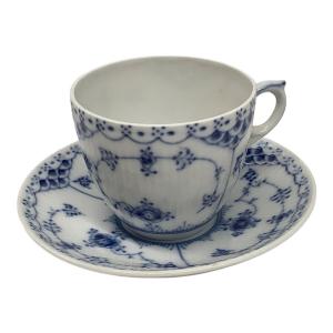 ROYAL COPENHAGEN (ロイヤル・コペンハーゲン) カップ&ソーサー ブルーフルーテッド・ハーフレース