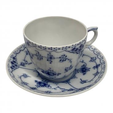 未使用保管品　ロイヤルコペンハーゲン　ブルーフルーテッドプレイン　六角プレート ROYAL COPENHAGEN (ロイヤル・コペンハーゲン) 六角プレート ブルー