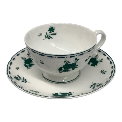 Noritake (ノリタケ) カップ&ソーサー グリーンの野ばら