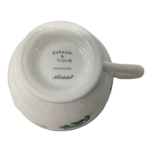 Noritake (ノリタケ) カップ&ソーサー グリーンの野ばら