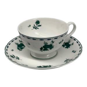 Noritake (ノリタケ) カップ&ソーサー グリーンの野ばら