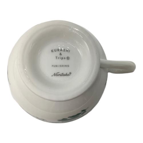 Noritake (ノリタケ) カップ&ソーサー グリーンの野ばら