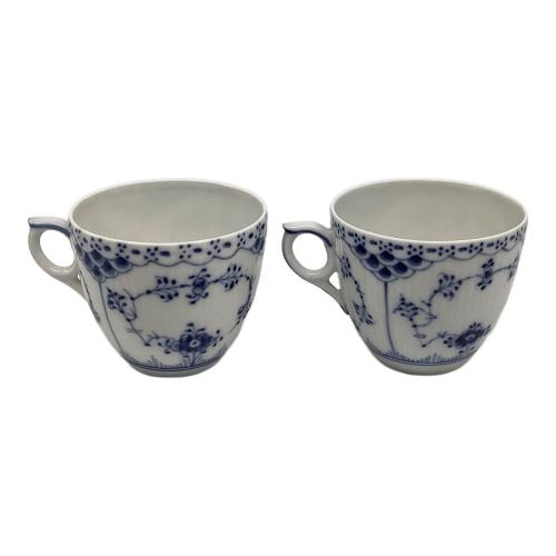 ROYAL COPENHAGEN (ロイヤル・コペンハーゲン) コーヒーカップ&ソーサー ブルーフルーテッド・ハーフレース