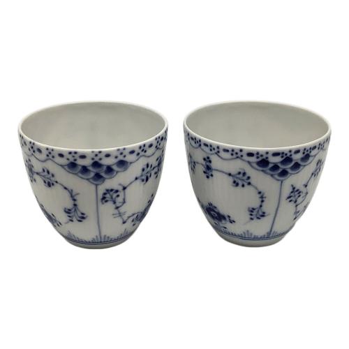 ROYAL COPENHAGEN (ロイヤル・コペンハーゲン) コーヒーカップ&ソーサー ブルーフルーテッド・ハーフレース