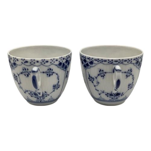 ROYAL COPENHAGEN (ロイヤル・コペンハーゲン) コーヒーカップ&ソーサー ブルーフルーテッド・ハーフレース