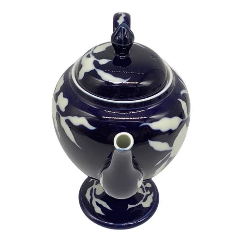 深川製磁 (フカガワセイジ) ティーセット 草花折枝白抜紋