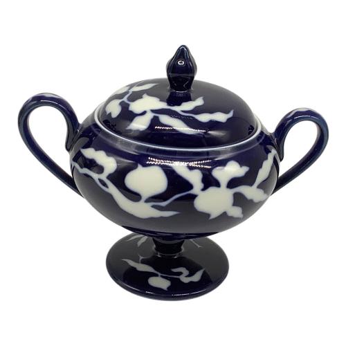 深川製磁 (フカガワセイジ) ティーセット 草花折枝白抜紋