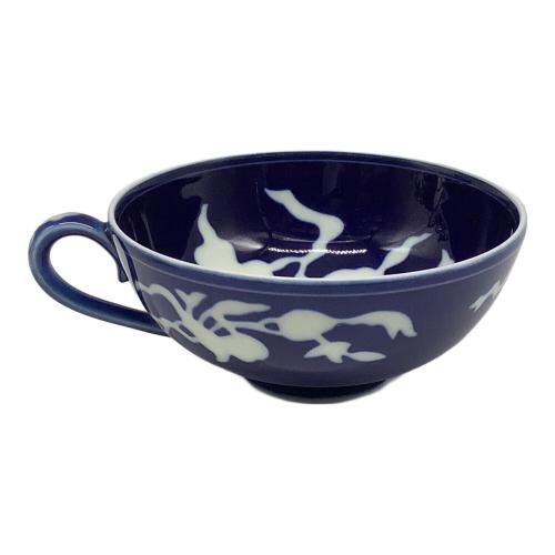 深川製磁 (フカガワセイジ) ティーセット 草花折枝白抜紋