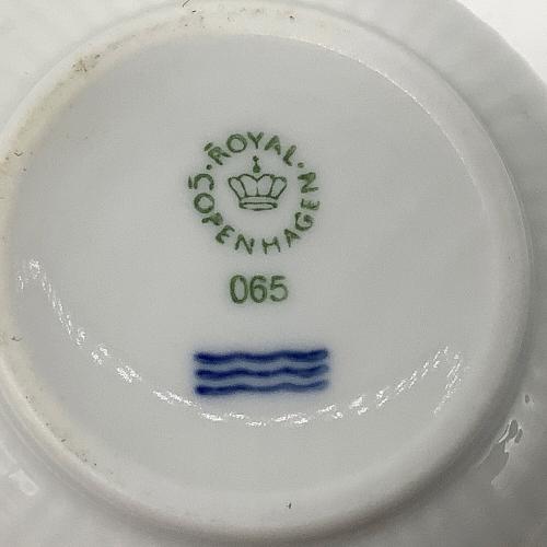 ROYAL COPENHAGEN (ロイヤル・コペンハーゲン) カップ&ソーサー ホワイトフルーテッド