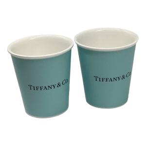 TIFFANY & Co. (ティファニー) ペアコーヒーカップ ボーンチャイナ