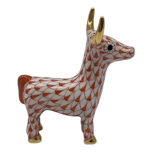 Herend (ヘレンド) 干支ウシ レッド フィギュリン