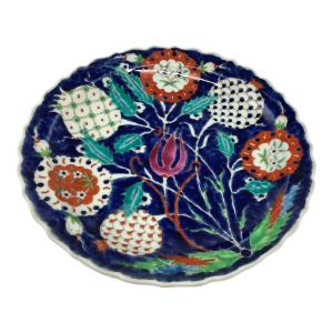 波佐見焼 (ハサミヤキ) ティープレート トルコ鍋島IZNIK